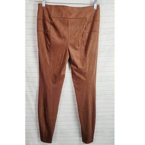 SUNDANCE INSPIRED DAYS FAUX SUEDE LEGGINGS IN BURNT SIENNA, SZ 6 - Picture 9 of 16